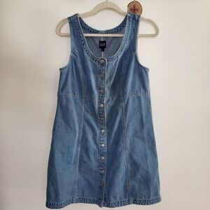 Like NEW GAP Blue Denim Button-Down Dress